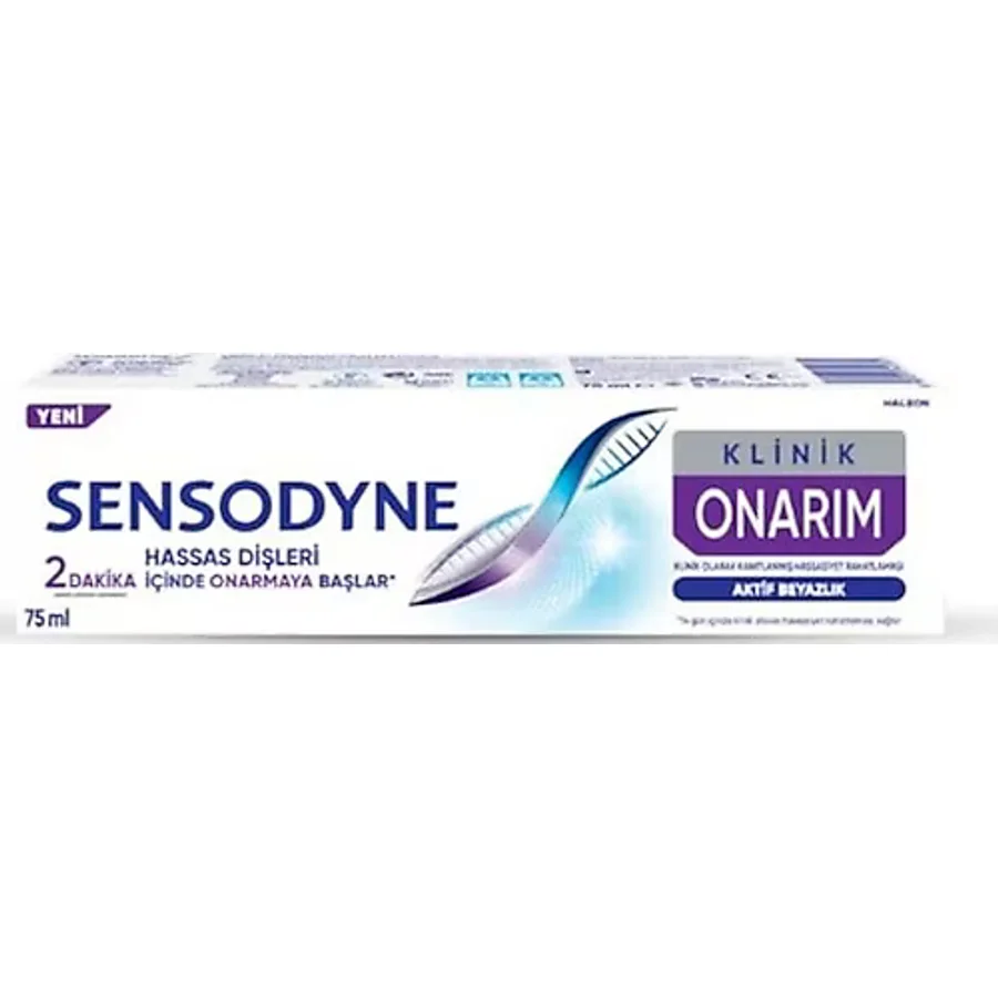 Sensodyne Klinik Onarım Aktif Beyazlık 75 ml Diş Macunu