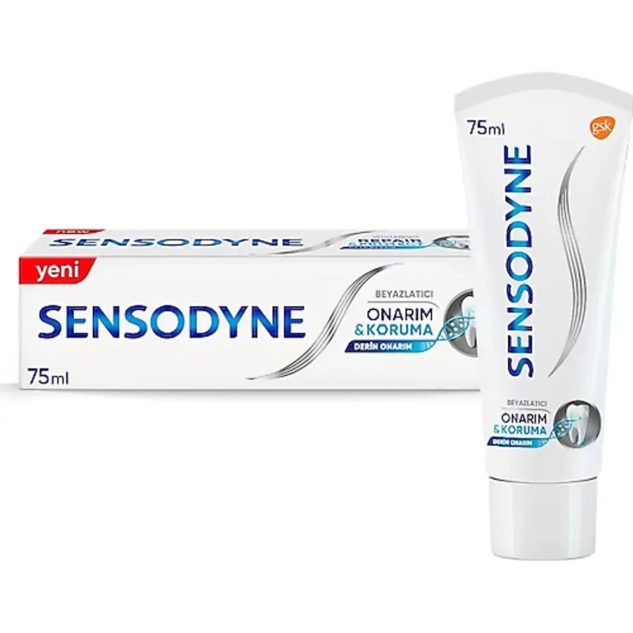 Sensodyne Onarım ve Koruma Beyazlatıcı 75 ml Florürlü Diş Macunu