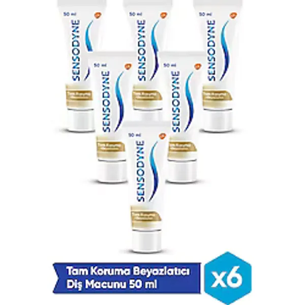 Sensodyne Tam Koruma Diş Macunu 50 Ml 6'lı Set Beyazlatıcı Özellikli Ağız Bakımı - yok