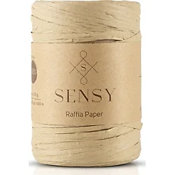 SENSY Premium 400 Metre Rafya Ip Çanta Ipi Raffia Ip Kağıt Ip Supla Ipi 250 Gram Natürel