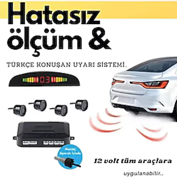 Sentinel 22Mm Turkce Konusan Park Sensoru Siyah