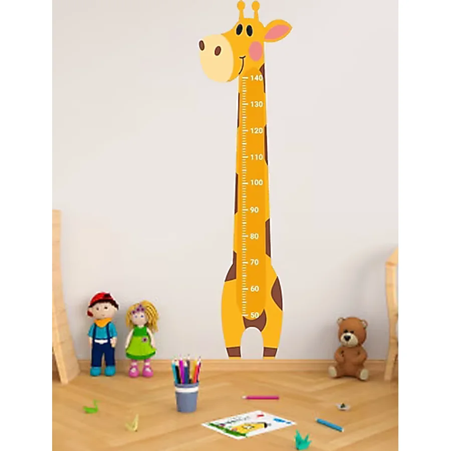 Sepet Yıldızı Zürafa Çocuk Odası Boy Ölçer Sticker 35x135 Cm