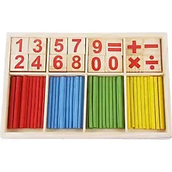 Sepetegelsin Ahşap Sayısal Hesaplama İşlem Çubukları