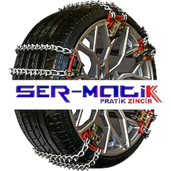 Ser-Matik Pratik Kar Zinciri M BEDEN (205-225) Mahmuzlu Takviyeli 225 mm Taban Genişliği ile Güvenli Sürüş