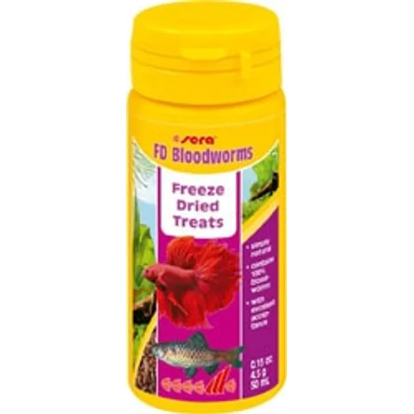 Sera Fd Bloodworms 50 ml / 4.5 gr Kurutulmuş Kan Kurdu Balık Yemi