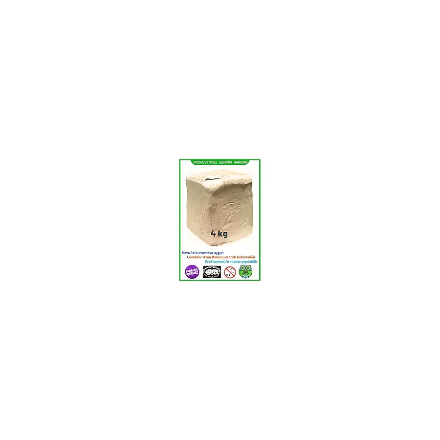 Seramik Hamuru 4000 Gram - 4kg