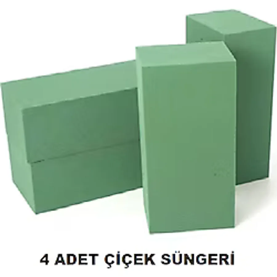 serap çiçekçilik 4 Adet Çiçek Süngeri 21x10x7cm