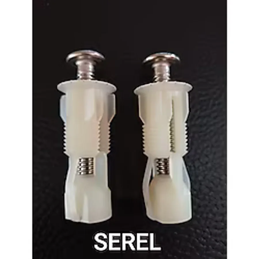 Serel Slim Yavaş Kapanan Klozet Kapak Menteşe Dübeli Beyaz