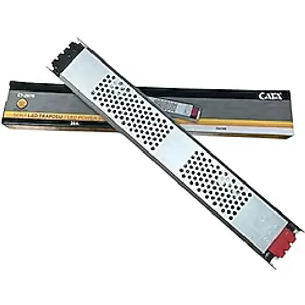 Şerit Led Trafosu 12V Cata Serisi Slim Kasa, Alüminyum Gövdeli İnce Güç Kaynağı, Kamera ve Şerit Led Uyumlu (60W - 360W) 5, 12.5, 16.5, 21, 30 Amper (360, Vat)