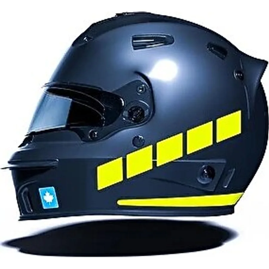 Şerit Tasarımlı Reflektif Motosiklet Kask Sticker Çınar Extreme