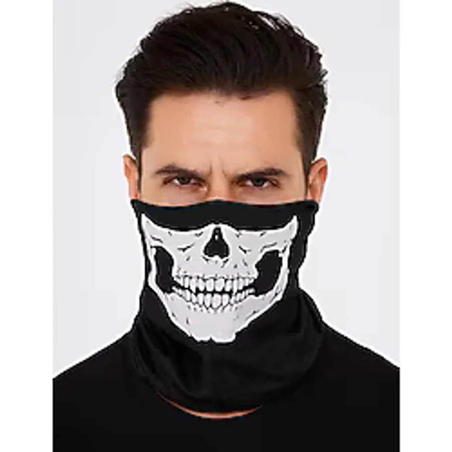 Sermet Süs Dünyası Buff-kuru Kafa Iskelet Maske Motorcu Kar Maskesi-boyunluk-maske-baf-ağızlık-balaklava-yüz Boyun
