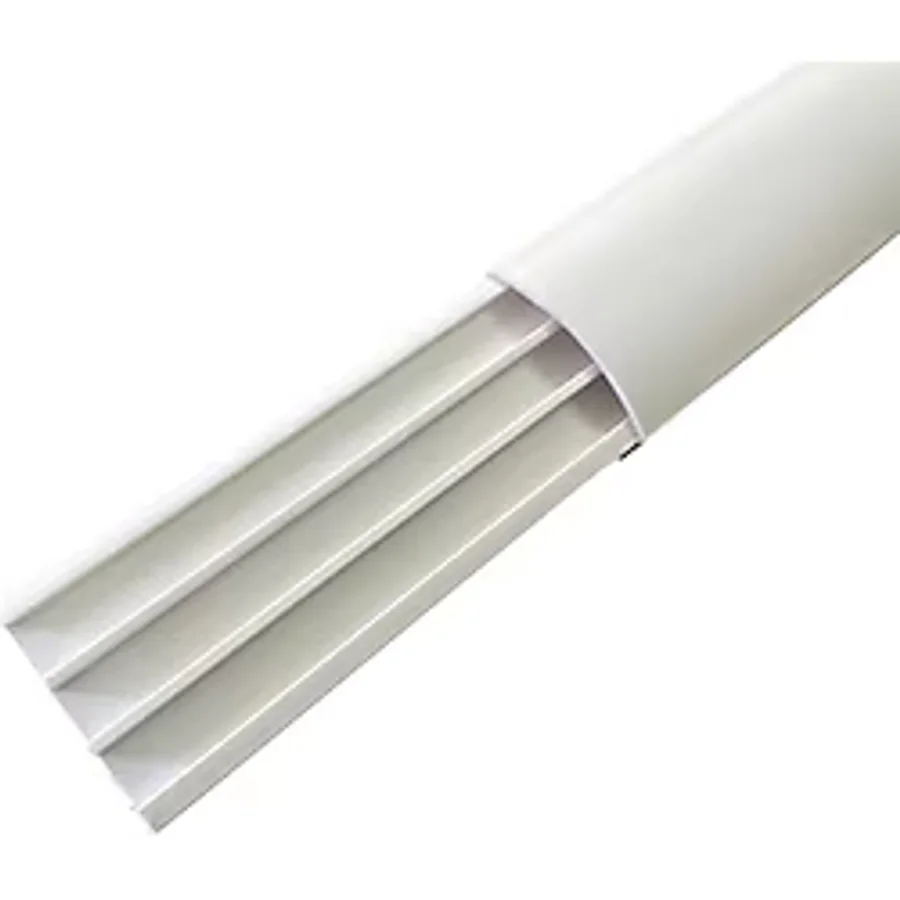 Sert Plastik 50x12 Balık Sırtı Kablo Kanalı Yapışkanlı 2 Mt Beyaz