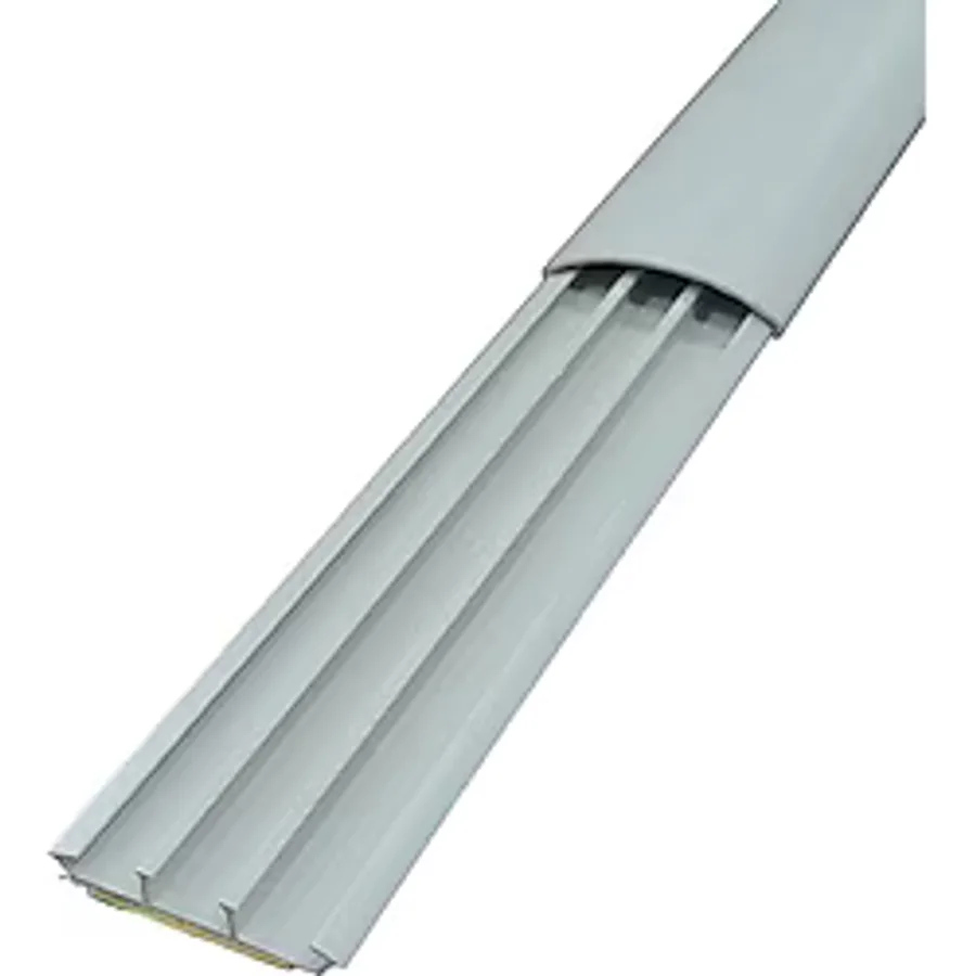 Sert Plastik 50X12 Balık Sırtı Kablo Kanalı Yapışkanlı (GRİ) 2 Mt