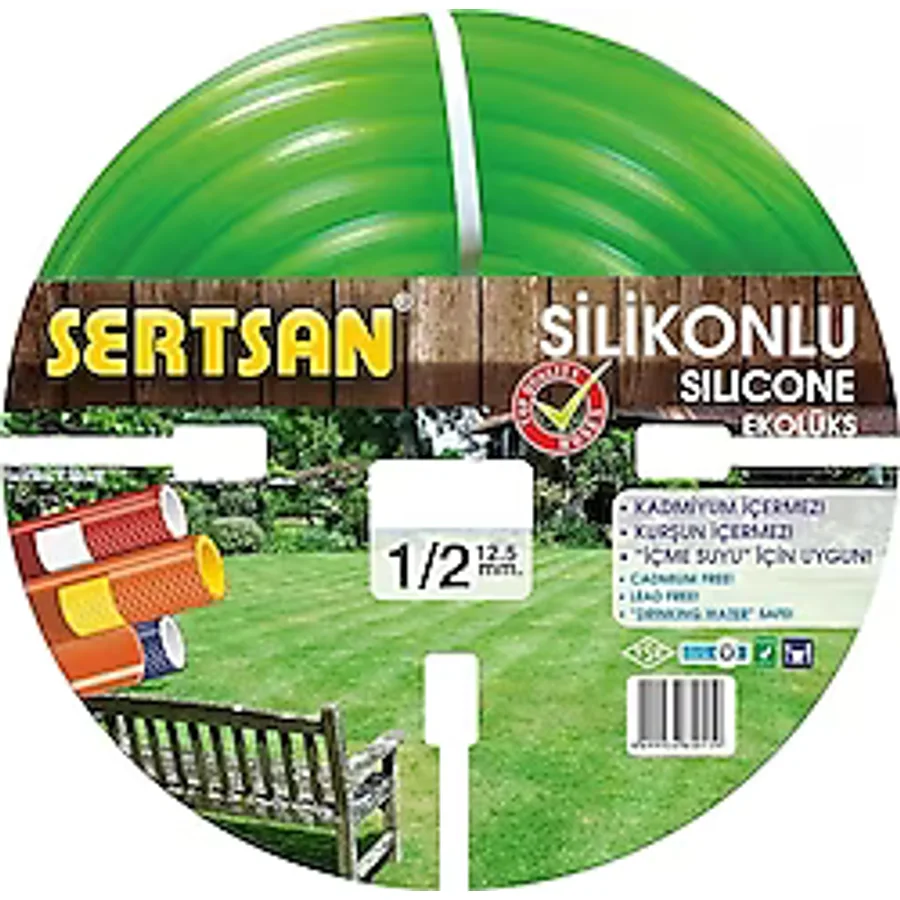 Sertsan 350-14103 Ekolüks 1/2 25 m Silikonlu Bahçe Hortumu