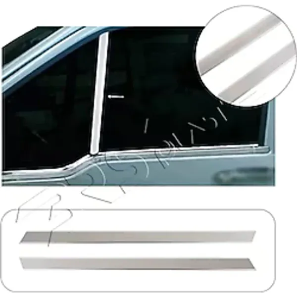 Servet Dizayn Oto Ford Connect Uyumlu 2003-2014 Krom Direk Nikelajı 2 Parça Paslanmaz Çelik