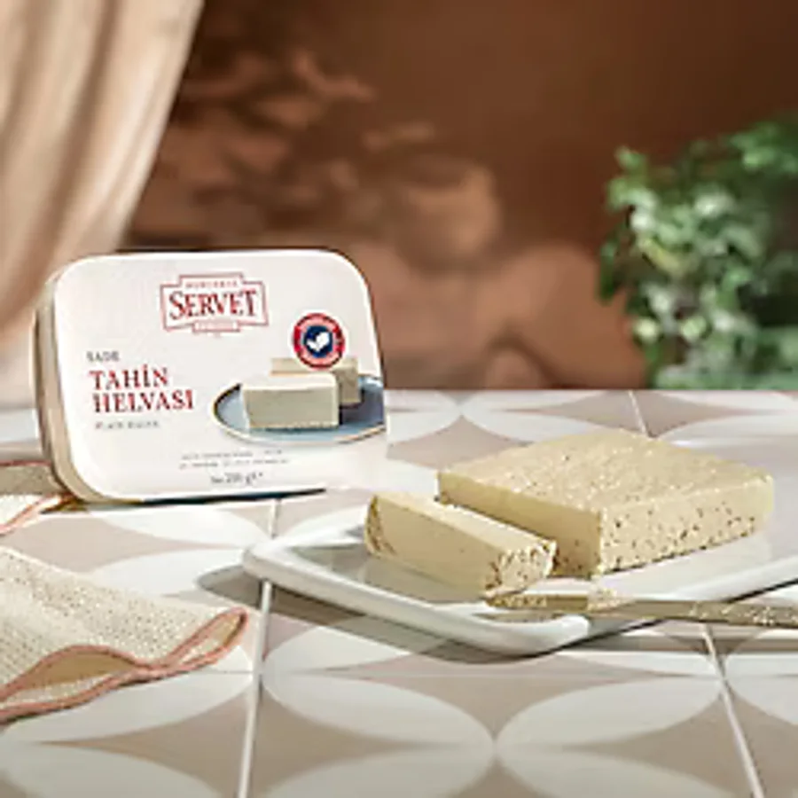 Servet Rafine Şeker İlavesiz - Sade Taze Tahin Helvası 200g