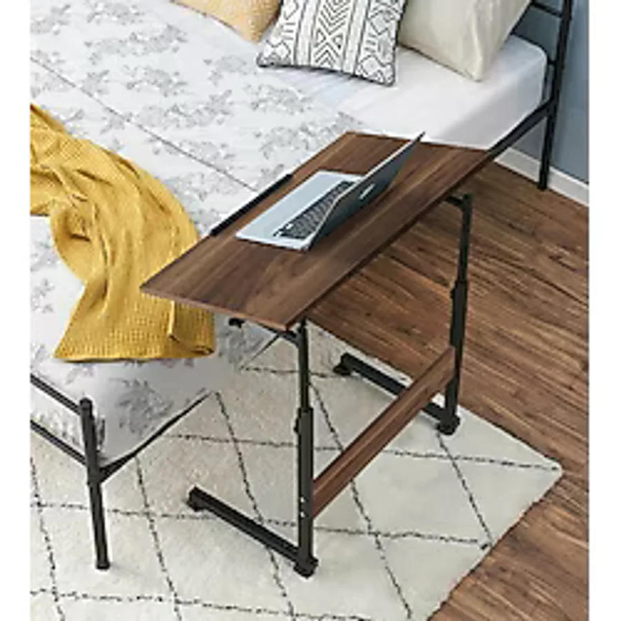 servetavcı Esil Yükseklik Ayarlı Eğimli ve Katlanabilen Laptop Sehpası - Mermer (Ceviz) - 70 x 40 cm