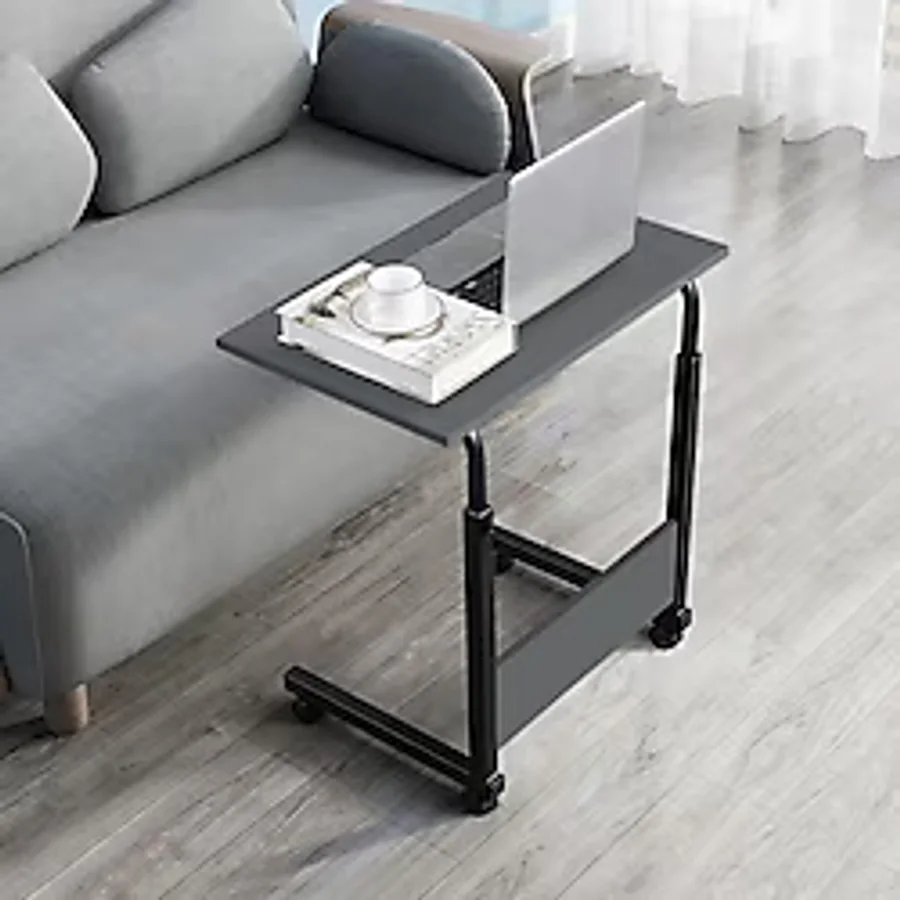 servetavcı Yükseklik Ayarlı Laptop Sehpası - Antrasit (Tekerli) 60X40 - 60 x 40 cm