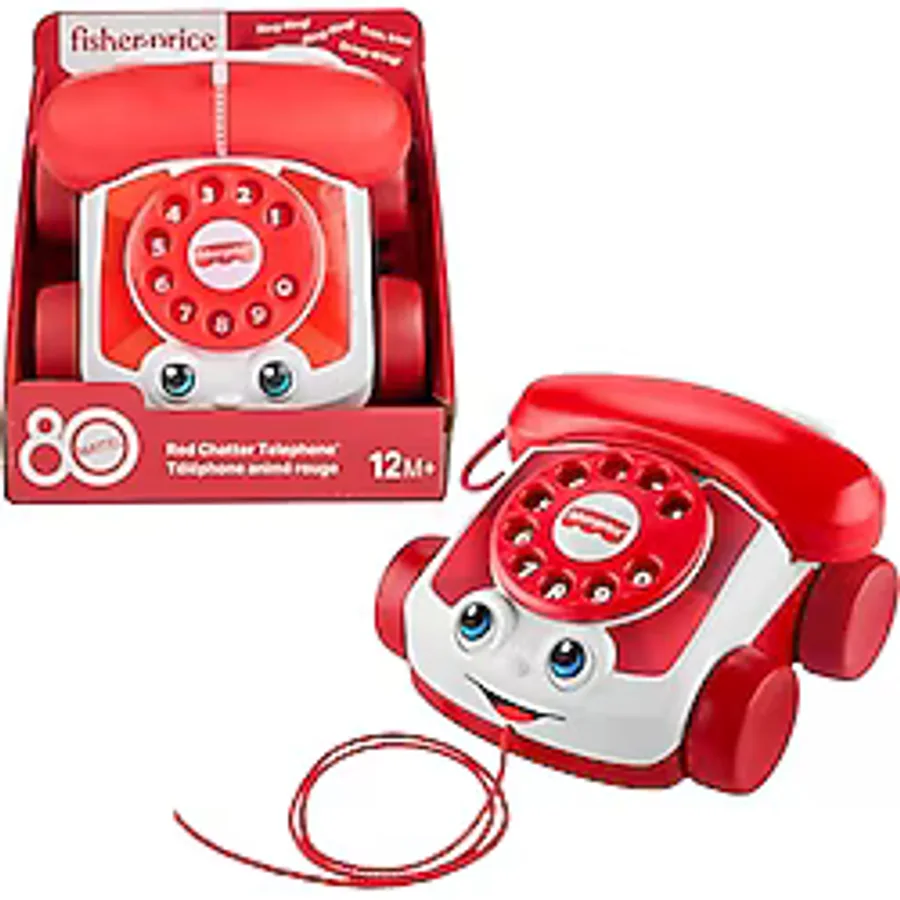 Sesli Fisher Price Kırmızı Geveze Telefon Jgg97