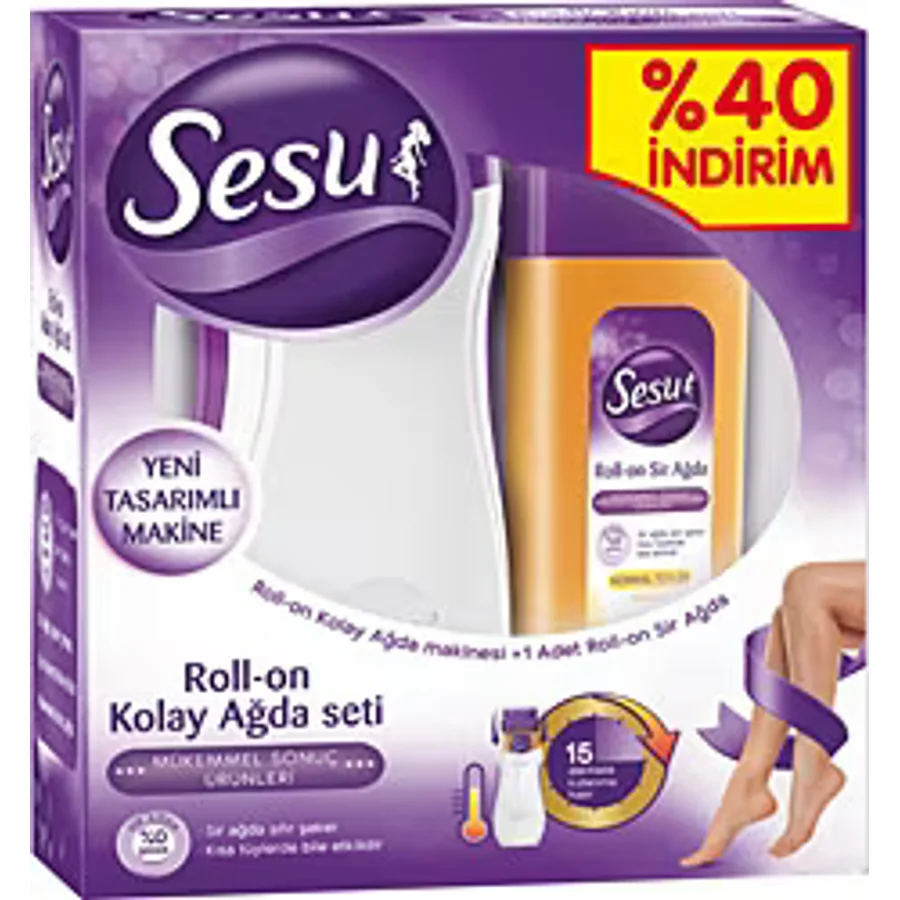 Sesu Isıtıcılı Roll-On Kolay Ağda Seti