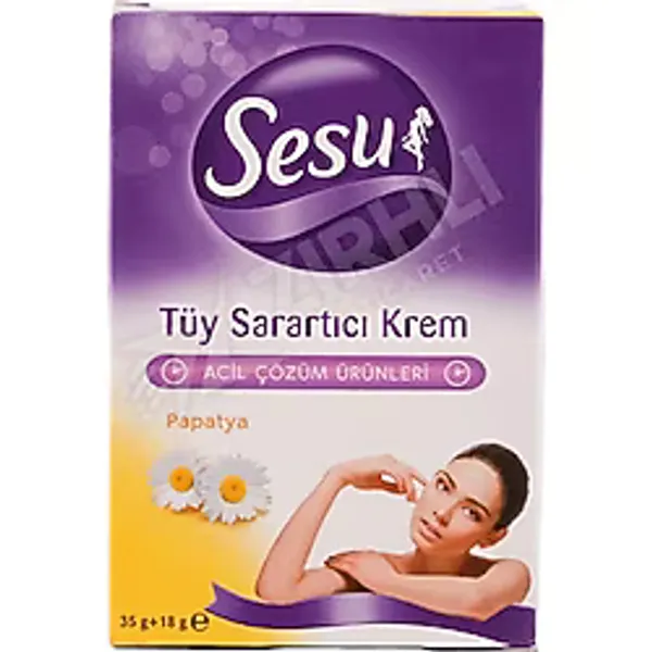 Sesu Papatya Tüy Sarartıcı Krem 35Gr +18Gr