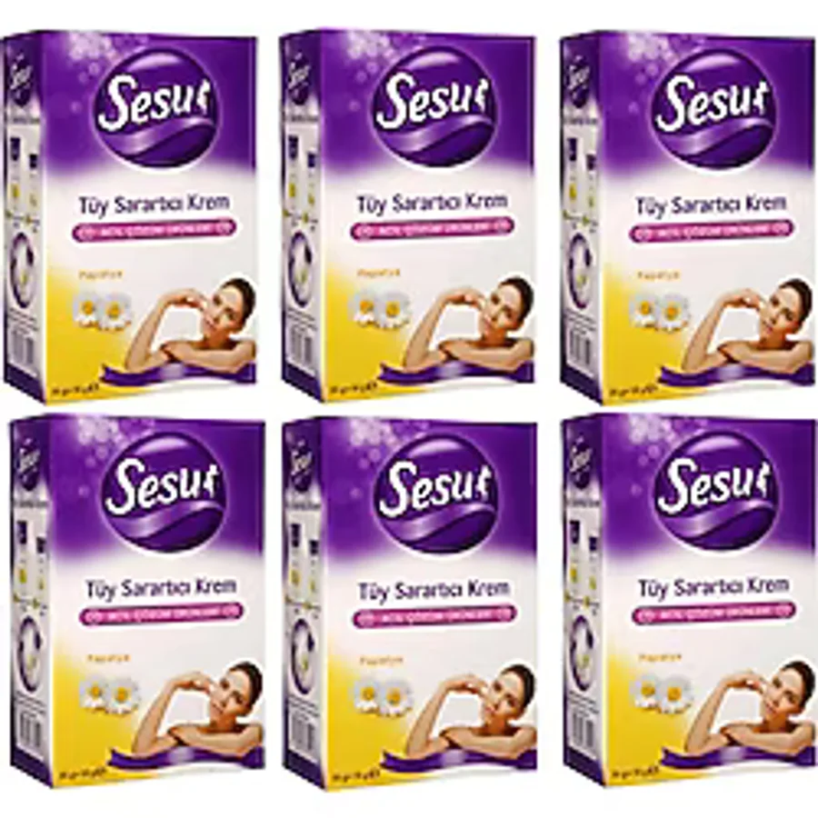 Sesu Tüy Sarartıcı Krem 35gr+18gr X 6