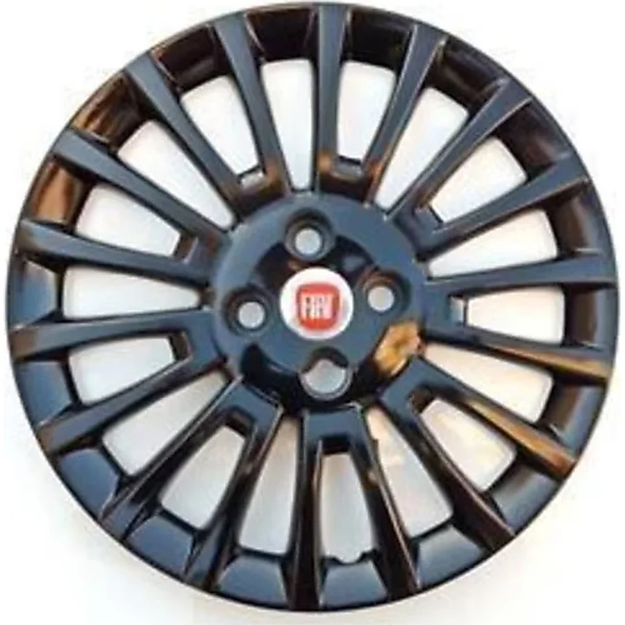 Seta 15'' Inç Fiat Linea Jant Kapağı 4 Adet Çelik Jant Görünümlü Parlak Siyah