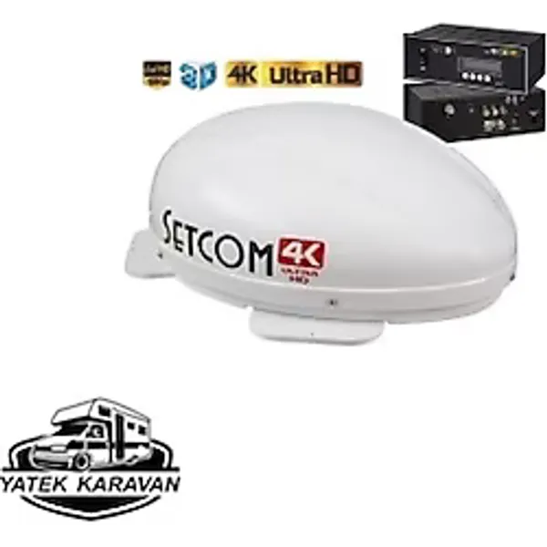 Setcom Mobil Karavan Uydu Anteni Tek Çıkış STC-224