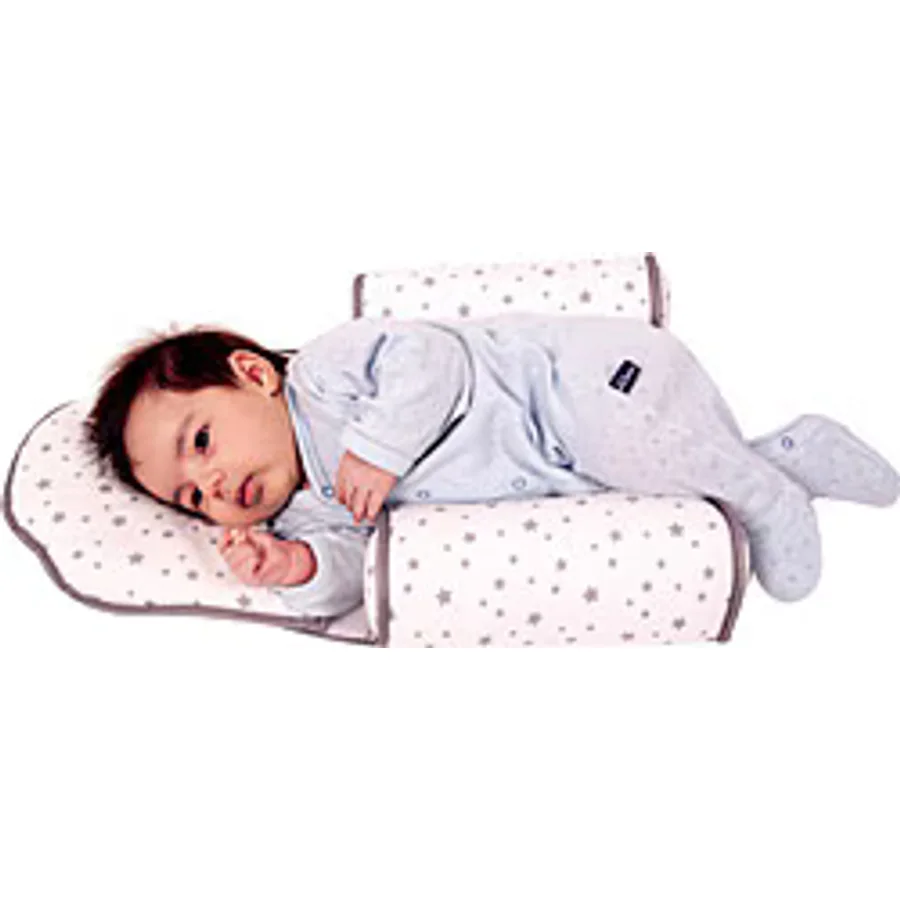 Sevi Bebe ART-33 Gri Kafa Şekillendirici Yastık ve Yan Yatış Yastığı