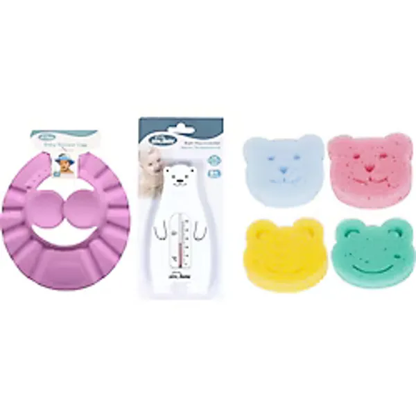 Sevi Bebe Bebek Banyo Seti(banyo Şapkası+banyo Derecesi+banyo Süngeri)