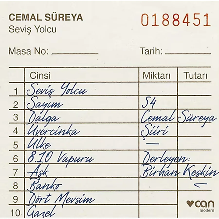 Seviş Yolcu - Cemal Süreya - Can Yayınları