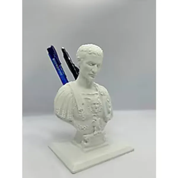 Sezar Masaüstü Kalemlik, Sezar Büst Dekoratif Kalemlik, N3D00SZR101BYZ