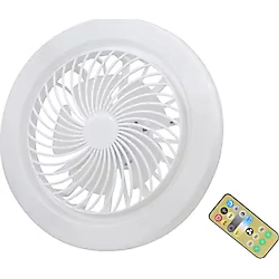 SFALCI E27 Küçük Fan Işığı LED Işıklı Sessiz Tavan Vantilatörü Ayarlanabilir Renk Sıcaklığı Kısılabilir Fan Lambası Ayarlanabilir Fan Hızları 1H/2H/4H Çalışma Odası için Uzaktan Kumandalı Zamanlayıcı