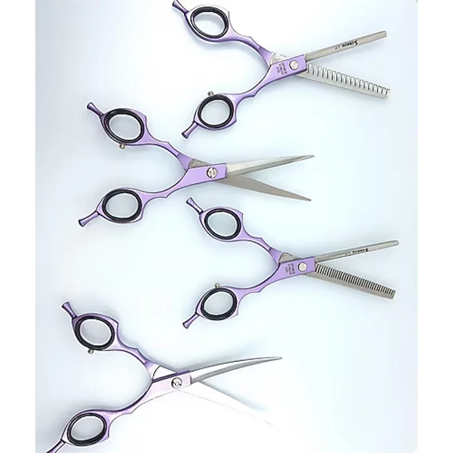 Sgroom 4 Lü Çantalı Makas Set 6,5'' Mor