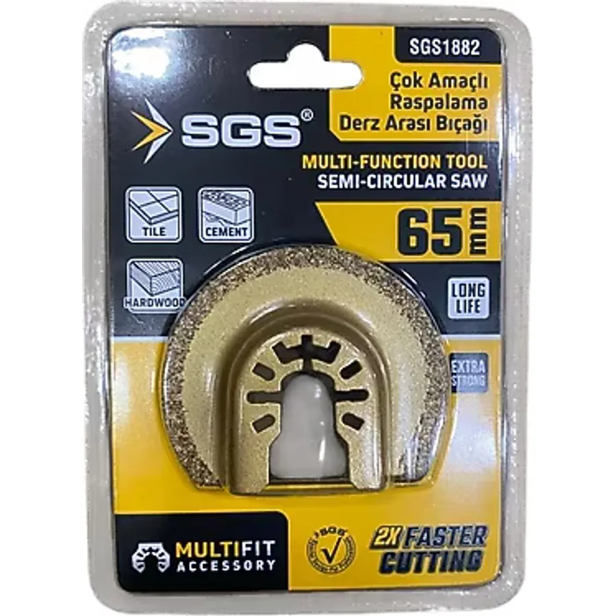 Sgs 1882 Multı-Tools Kesici ve Raspalama Derz Arası Temizleme Karbür 65 mm