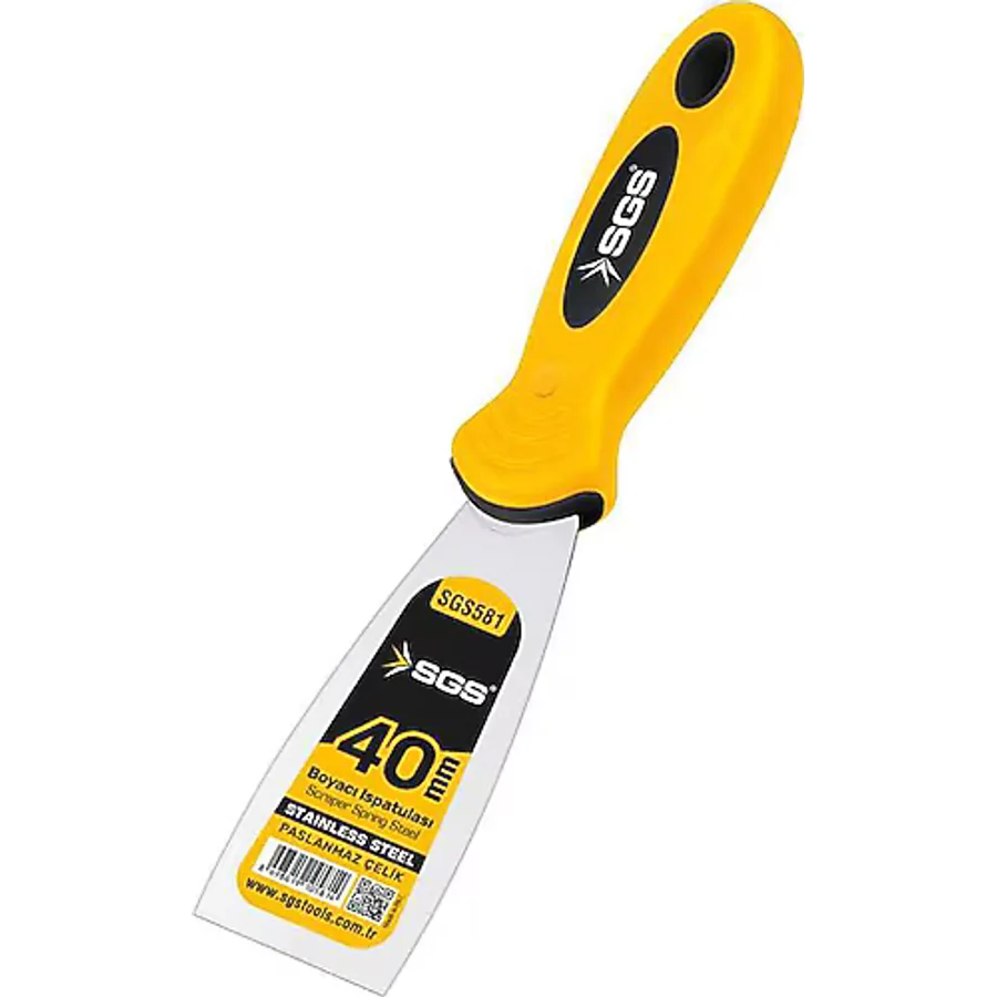 Sgs 581 40 mm Paslanmaz Çelik Spatula