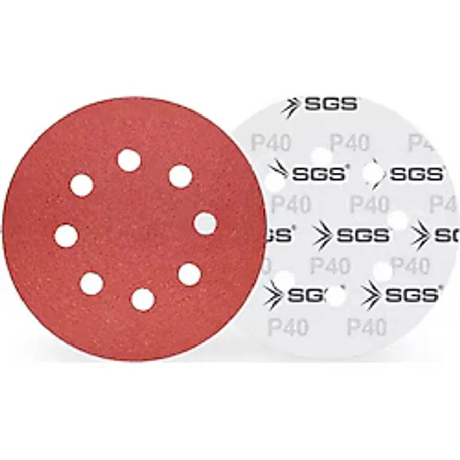 Sgs Cırtlı Zımpara Ao 225 mm 120 Kum 8+1 Delikli