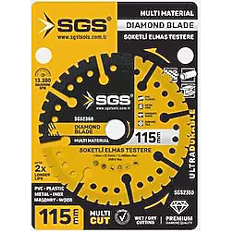 Sgs Çok Amaçlı Multı-Materıal Elmas Kesme Diski 115 Mm Sgs2360