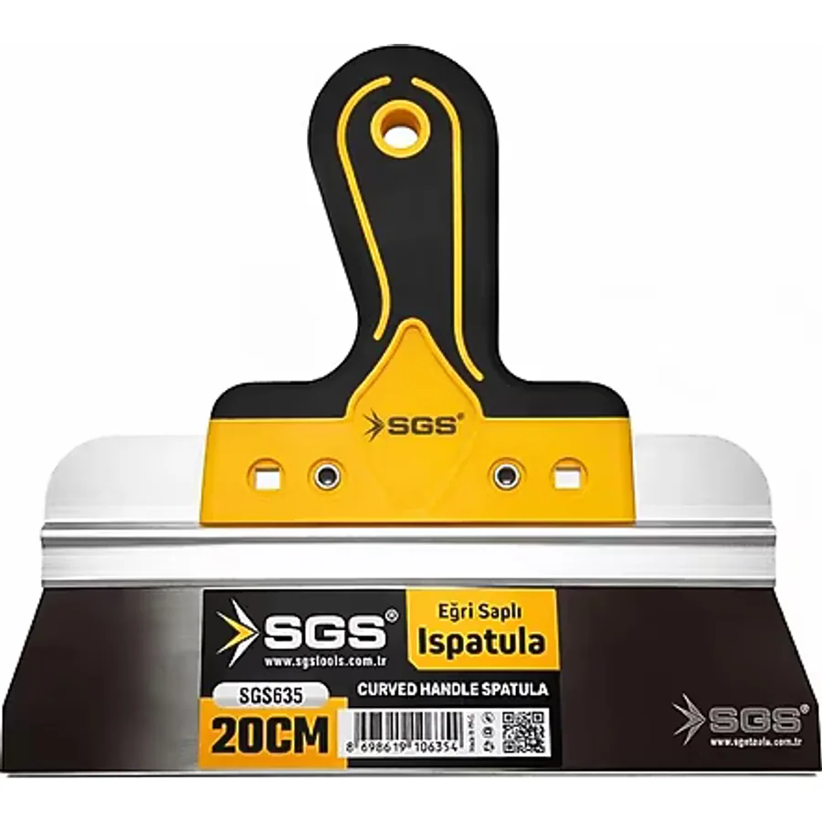 Sgs Eğri Saplı Ispatula 20Cm