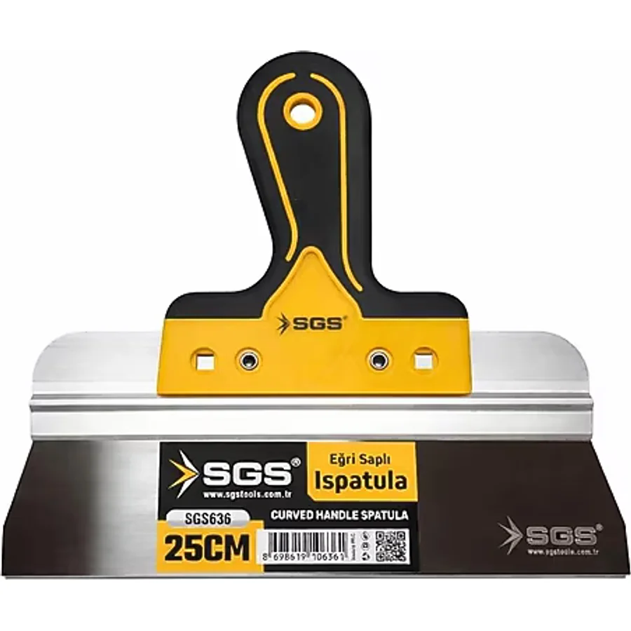 Sgs Eğri Saplı Ispatula 25Cm
