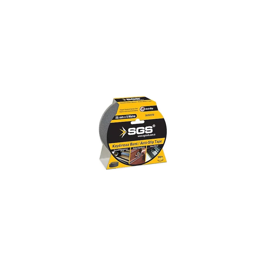 SGS Kaydırmaz Bant, Merdiven Anti-Slip Tape, 25mm x 5 Metre, SGS2270