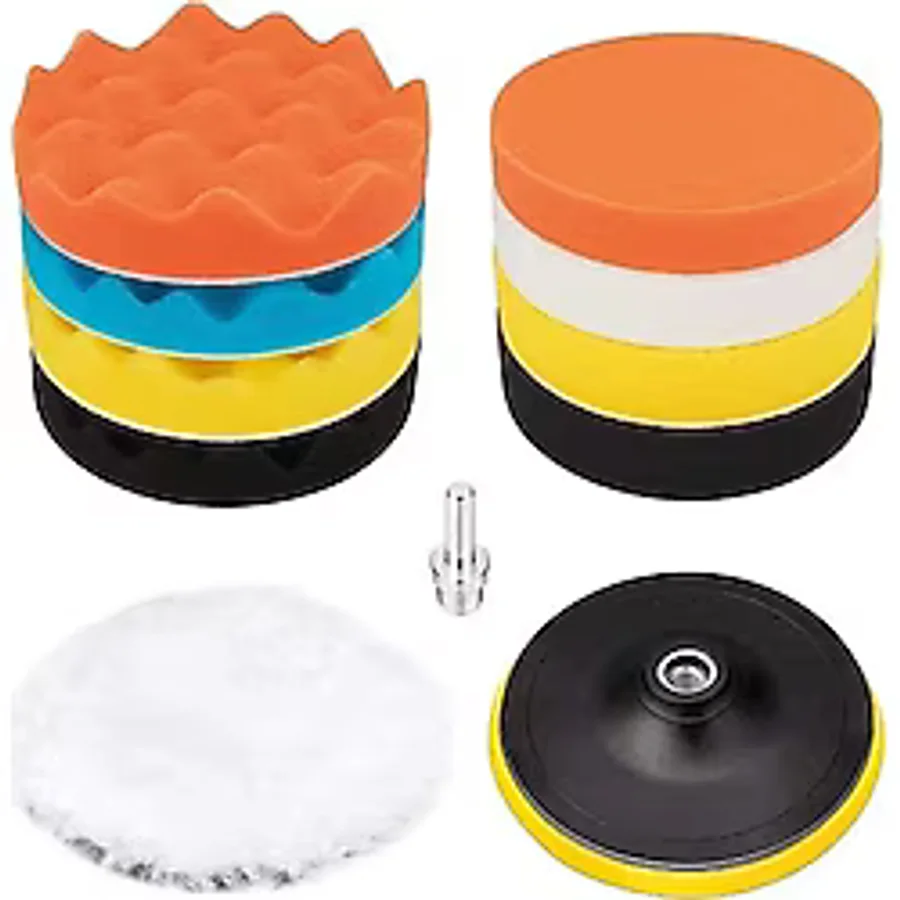 Sgs Pasta Polisaj Seti 115 Mm. Sünger-taban-ped-adaptör - 11 Parça