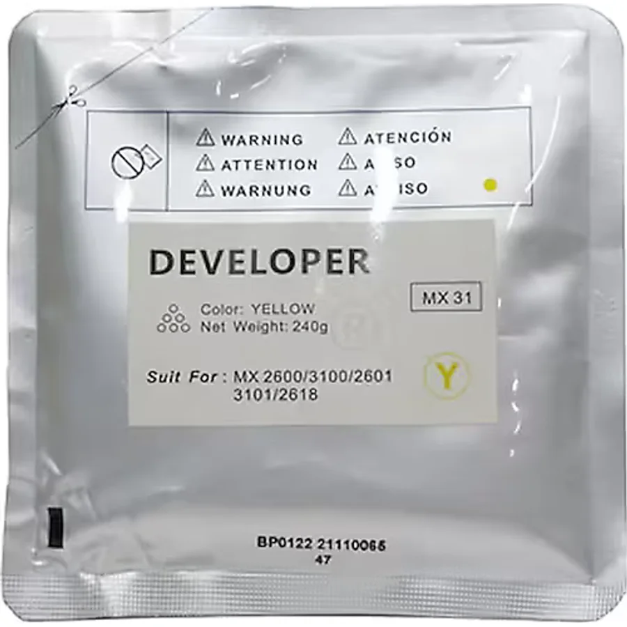 Sharp MX-31GVBA Sarı Developer Muadil