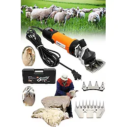 Sheep Clipper Alman 9600 Schere Çift Metal Şanzuman Koyun Kırkım Makinesi Devir Ayarlı Bakır Sargı