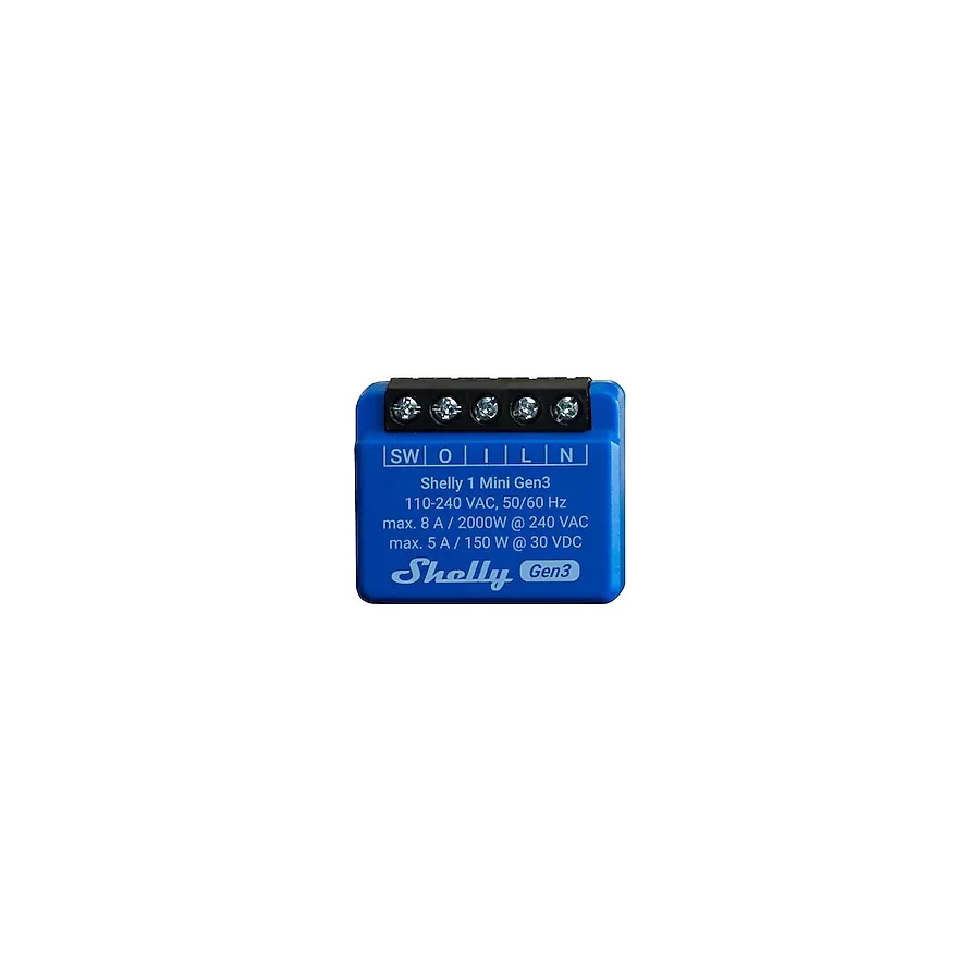 Shelly 1 Mini Gen3 Wi-Fi Akıllı Röle