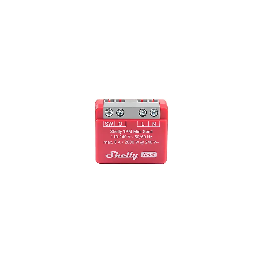 Shelly 1PM Mini Gen4 Enerji Ölçer Wi-Fi Akıllı Röle