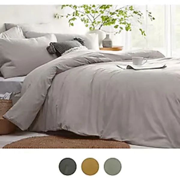 Sheri Home Çift Kişilik Nevresim Seti 200x220cm Düğme Detay Newqueengrey