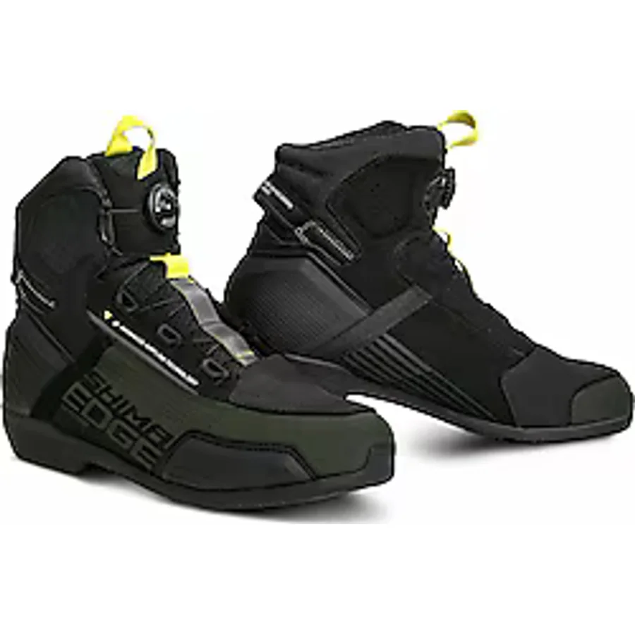 Shima Edge Vented Siyah-Yeşil Yazlık Erkek Motosiklet Ayakkabısı