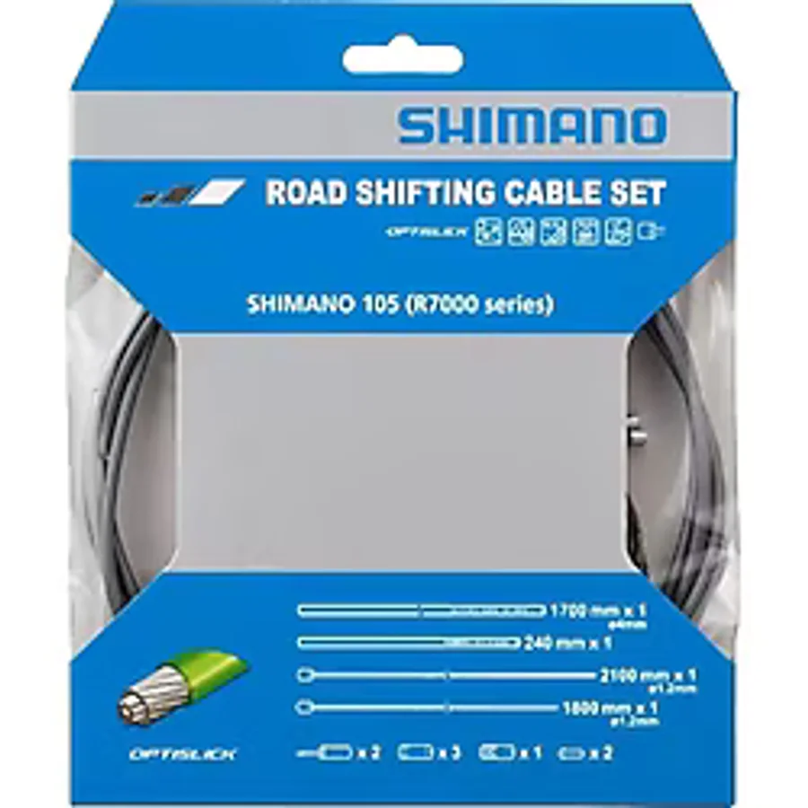 Shimano 105 R7000 Optislick 2li Yol Vites Tel Kablo Seti Syh Siyah