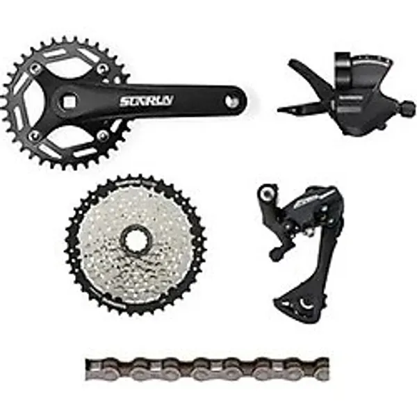 Shimano 1x8 Vites Bisiklet Vites Takımı Siyah